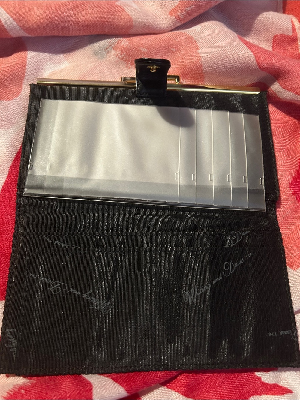 Whiting & Davis Black Long Mesh Evening Wallet or Clutch  W/ Kisslock made in US - Picture 7 of 9